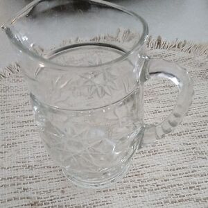Elegant Clear Glass Pitcher